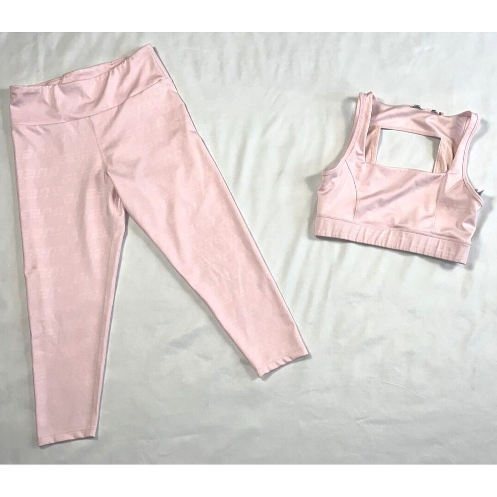 Guess Women’s Activewear Size Large Pink 2 Piece - Picture 1 of 16